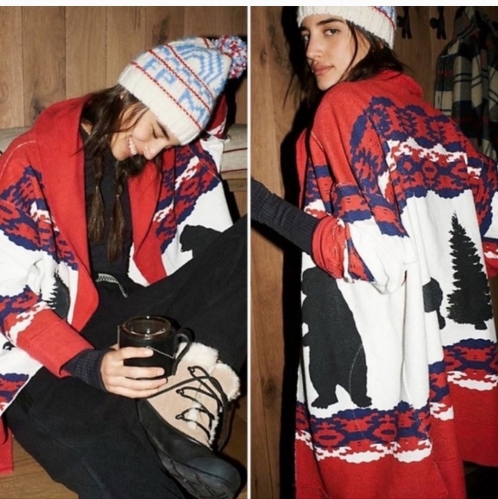 Free People Movement California Bear All Team Cardigan In Winter Combo